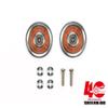 JR 40th Anniversary HG 19mm Aluminum Ball-Race Rollers (Ringless) / Tamiya / 95643 view 2