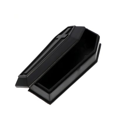 Milisten Halloween Decorations Halloween Mini Coffins Funeral Coffin Prop Black Toy Skeleton Tricky Props Decor for Haunted House Ornament Home Decor