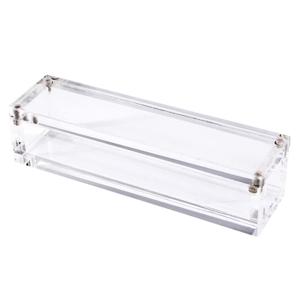 1 Piece Dice Display Box Acrylic Dice Display Case Acrylic Dice Storage Box Magnetic Dice Box for Game Dice, Transparent