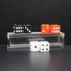 1 Piece Dice Display Box Acrylic Dice Display Case Acrylic Dice Storage Box Magnetic Dice Box for Game Dice, Transparent view 3