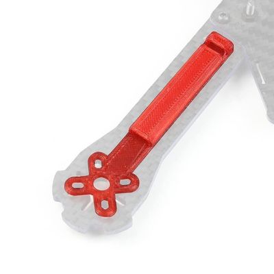 Drone Accessories for FEICHAO 3D Printed Parts TPU Motor Wire Fixed Protection Frame for 16mm Motors for RC Racing Drone Quadcopter Accessories Replaceable (Color : Red)