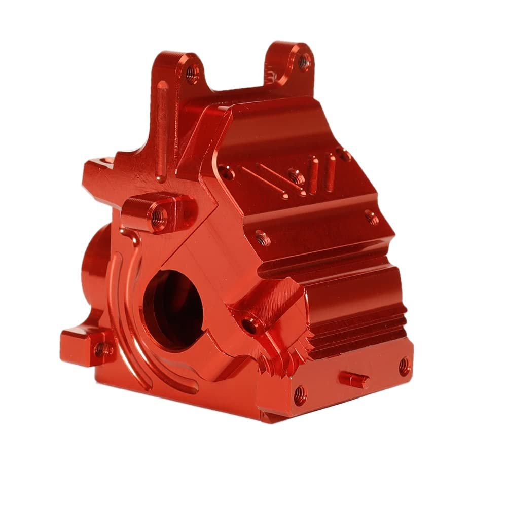 XBERSTAR Aluminum Diff Gearbox Case for Kraton/Typhon/Talion/Limitless AR310427 AR310854 (RED)