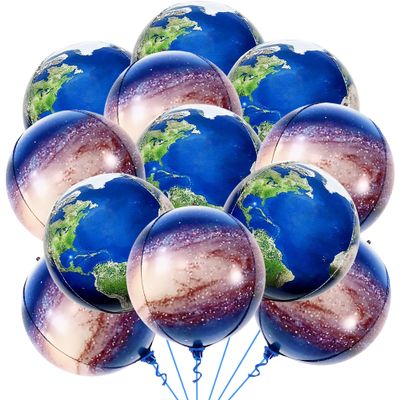 18 Pieces, Galaxy Balloons and Globe Balloons - 22 Inch Earth Balloons for Travel Party Decorations | Back To School Decorations | Space Balloons for Galaxy Party Decorations | Classroom Decorations