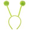 CHEU antenna headband costume as bee, snail, ant, insect props with bendable plush pom pom bopper (green) view 1