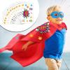 EBOOT 36 Sets Hero Capes and Masks for Kids with Stickers DIY Dress up Capes and Masks Set Hero Party Costumes Halloween Cosplay Dress up Gift for Boys Girls view 3