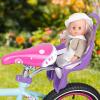 Fancyes Kids Bike Doll Seat with DIY Sticker Birthday ' Bike Accessories Universal Bike Accessories Dolls Chair Seat, Purple view 3