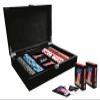 Harley-Davidson #1 RWB Logo Collector's Hi-Gloss Veneer Case Poker Chip Set view 2