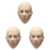 3pcs Creepy Full Head Mask Halloween Latex Female Mask Bald Latex Photo Booth Costume Prop Halloween Horror Old Lady Trick or Treat Make up Party Supplies view 1