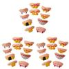 30 Pcs Fake Blood Teeth Vampire Fangs Teeth Ugly Fake Teeth Prank Toy Troubled Teeth Funny Teeth April Fool s Day Photos Props Halloween Decoration Joke Teeth Make up view 1
