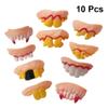 30 Pcs Fake Blood Teeth Vampire Fangs Teeth Ugly Fake Teeth Prank Toy Troubled Teeth Funny Teeth April Fool s Day Photos Props Halloween Decoration Joke Teeth Make up view 4