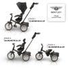 Bentley Kids Trike, All Terrain Toddler Bike 6-in-1, Officially Licensed & Designed by Bentley Motors UK, Baby Tricycle is a Compelling Statement of Performance & Luxury, Onyx Black (6m-5y+) view 4