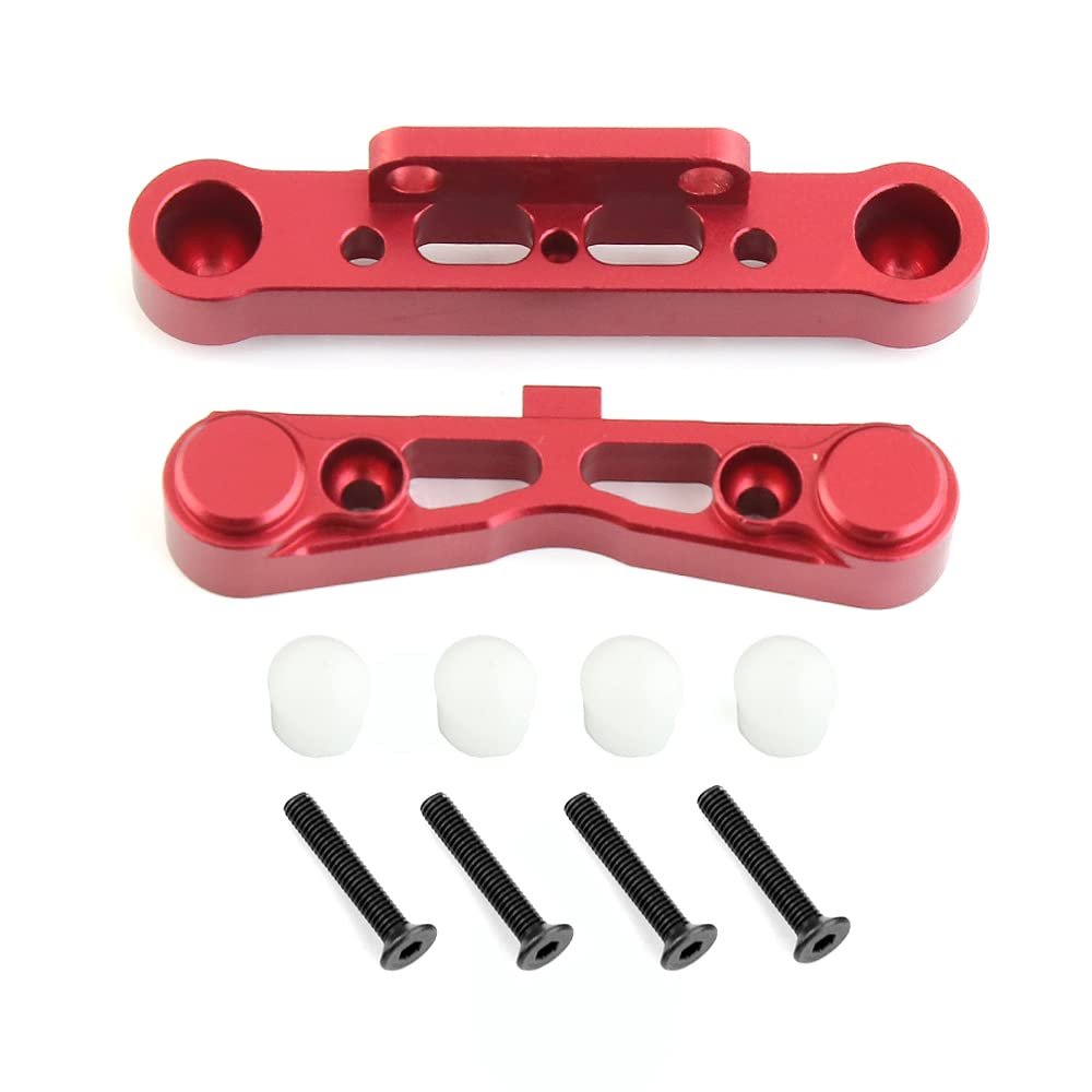 Alloy Rear Lower Suspension Mount Set AR330379 for ARRMA Kraton 6S BLX Outcast 6S Mojave Felony Fireteam Infraction 6S Typhon 6S BLX Upgrade Parts (Red)