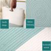 with Handle Cotton Rope Laundry Basket Woven Storage Basket Nursery Decor Laundry Hamper Toy Storage Organiser Large Blanket Basket for Diaper Blanket Toy Towel Laundry Basket Home Decor view 3