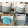 with Handle Cotton Rope Laundry Basket Woven Storage Basket Nursery Decor Laundry Hamper Toy Storage Organiser Large Blanket Basket for Diaper Blanket Toy Towel Laundry Basket Home Decor view 4