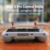 1 Pairs Aluminum Extende Control RC/RC2 Sticks for DJI Mini 3/Mini 3 Pro/Mini 4 Pro/Mini 5 Pro/Mavic 4 pro/Mavic 3/3 Pro/Mavic 3 Cine/3 Pro Cine/Mavic 3 Classic/Air 3/3S/Neo/Flip/Air 2S Accessories(Red) view 2