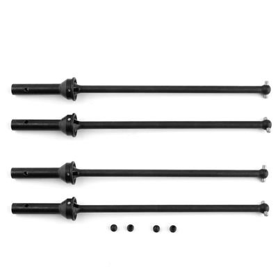 Drive Shaft Set Harden #45 Steel Driveshaft Front and Rear for Arrma Kraton 6S Outcast 6S Notorious 6S Fireteam 4X4 BLX Upgrade Parts (Black)
