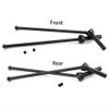 Drive Shaft Set Harden #45 Steel Driveshaft Front and Rear for Arrma Kraton 6S Outcast 6S Notorious 6S Fireteam 4X4 BLX Upgrade Parts (Black) view 2