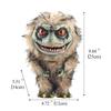 Alien Monster Prop Doll, Creepy Plush Doll Movie Stuffed Toy, Green Funny Ugly Space Crite Horror Gifts for Adult Collector on Halloween Birthday view 4