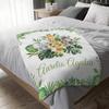 Nazenti Personalized Baby Boy Blankets, Custom Name Blanket, Safari Woodland Nursery, Gifts for Shower, Birthday Christmas Blanket Son Grandson A115 King view 3