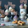 24 PCS Eat Me Cupcake Toppers Glitter Try Me Take One Alice Cupcake Picks Decorations for Fairytale Alice Theme Baby Shower Kids Boys Girls Birthday Party Supplies Rose Gold view 4