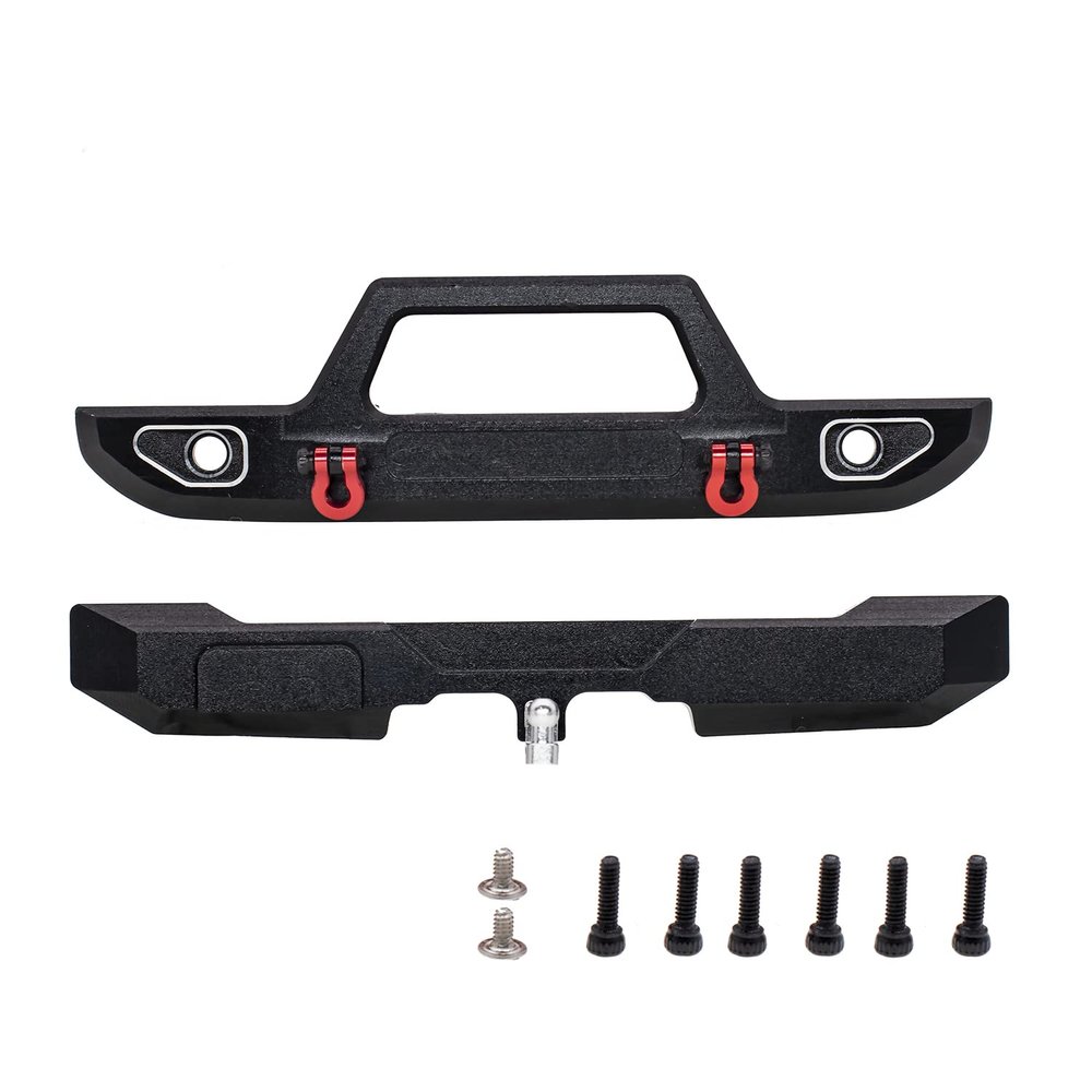 CODA RACING Aluminum Front&Rear Bumper for AXIAL SCX24 Ford Bronco AXI00006 1/24 RC Crawler Car