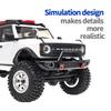 CODA RACING Aluminum Front&Rear Bumper for AXIAL SCX24 Ford Bronco AXI00006 1/24 RC Crawler Car view 4
