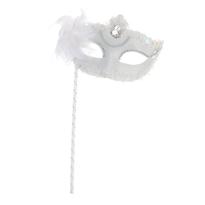 Couples Costumes Lace Half on venetian masks antique masks Stick Handled Masquerade Roleplay Costume