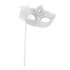 Couples Costumes Lace Half on venetian masks antique masks Stick Handled Masquerade Roleplay Costume view 1