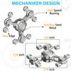 Fidget Spinner Toy for Kids Adults Metal Figette, Hand Finger Spinners Stocking Stuffers Gifts for Teen Boys, Cool Gadgets Quiet Office Roller Desk Toy Anxiety Stress Relief Tools Calm ADHD Autism view 2