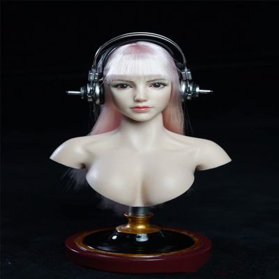 1/6 Scale Female Head Sculpt, Cosplay Girl Head Carved Makeup Version for 12inch Action Figure Doll Collection(F)