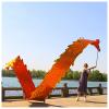 LXLZYXSF Chinese Dragon-Dancing Gymnastics Ribbons Throw Streamer with Rope, Flowy Spinning & Shaking Poi, Recreation and Fitness in One (Color : Red Gold, Size : 10m/33ft) view 1
