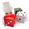 Eylola 24 Pack Dice Favor Boxes 3x3x3 inches Bulk Casino Party Decoration Themed Party Goodie Boxes with Ribbon view 1