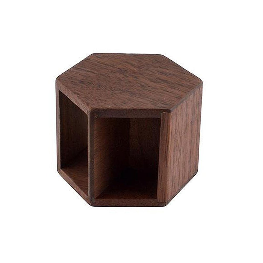 1/12 Scale Dollhouse Miniature Furniture Walnut Wood Mini End Table Dolls House Bedroom Bedside Table