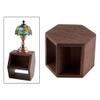 1/12 Scale Dollhouse Miniature Furniture Walnut Wood Mini End Table Dolls House Bedroom Bedside Table view 2