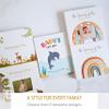 Baby Memory Book, 5-Year Milestone Journal and Keepsake Album, Gender Neutral Baby Book, Flat-Lay Hidden Wire-O Binding, FSC Archival Paper, Keepsake Gift Box, 108 Pages, Woodland Theme Scrapbook view 2