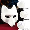 ARTIBETTER Halloween Costumes Fox Mask Halloween Fox Masks Blank Costume Blank Female DIY Kids view 3
