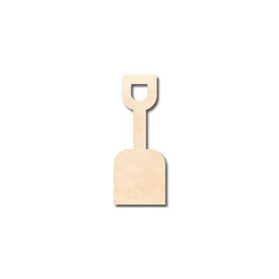 Unfinished Wood Kids Sand Shovel Shape Ocean Beach Nursery Craft up to 46" DIY 18" / 1/4"