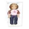 Better Display Cases Clear Acrylic Figure Display Case for Figurine Miniature Doll Bobblehead or Action Figure, Doll Stands with Wall Mount Display Box ,DIM: 8" L x 8" W x 20" H(A085/D06) view 1