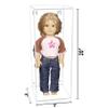 Better Display Cases Clear Acrylic Figure Display Case for Figurine Miniature Doll Bobblehead or Action Figure, Doll Stands with Wall Mount Display Box ,DIM: 8" L x 8" W x 20" H(A085/D06) view 2