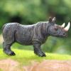 Gemini&Genius Rhino Animal Toy, Rhinoceros Figurine Toy, Wildlife World Action Figure, Great Gift, Collection, Cake Topper, Storytelling Prop and Room Decor for Kids 4 Years Old and Up view 2