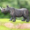 Gemini&Genius Rhino Animal Toy, Rhinoceros Figurine Toy, Wildlife World Action Figure, Great Gift, Collection, Cake Topper, Storytelling Prop and Room Decor for Kids 4 Years Old and Up view 4