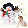 SdeNow Twerking Christmas Snowman Santa Singing Dancing Snowman Santa Claus Animated Plush Toys,6 English Christmas Songs view 1