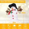 SdeNow Twerking Christmas Snowman Santa Singing Dancing Snowman Santa Claus Animated Plush Toys,6 English Christmas Songs view 2