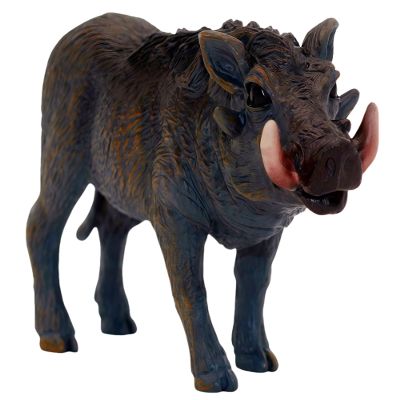 Gemini&Genius Warthog Toy, Safari Animal Figure, Warthog Figurine, Wildlife Action Figure, Great Play Toy, Collection, Cake Topper, Storytelling Prop and Room Decor for Kids