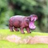 Gemini&Genius Safari Animal Toys, Hippo Figurine Toy, Wildlife World Action Figures, Great Gifts, Collection, Cake Topper, Storytelling Props and Room Decor for Kids 4 Years Old and Up view 2