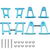 8Pcs ShareGoo Aluminum Alloy Front & Rear Suspension Arms Set A Arms Compatible with Tamiya TT01 TT01D TT01E 1/10 RC Car Upgrade Parts view 1