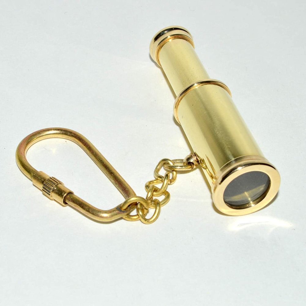 Brass Telescope ~ Pocket Telescope ~ Keychain-1 by Allory Tech