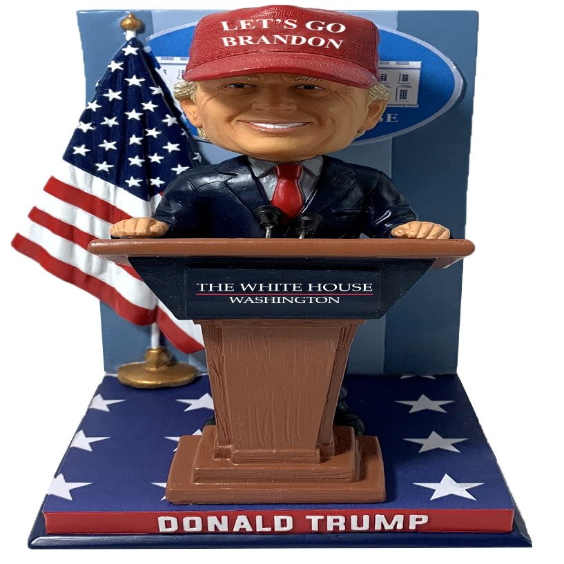 Bobbleheads Donald Trump White House Podium Let's Go Brandon