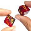 FOXBITE Sharpe Dice 7 DND Dice Sets Polyhedral Teal Swirl Black with Sequins Inside with Gorgeous Box Case for DND Dungeons and Dragons (Teal Swirl Black with Sequins) (Genie) view 4