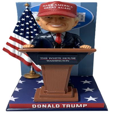 Bobbleheads Donald Trump White House Podium MAGA Hat